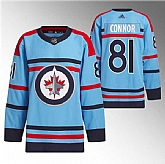 Men's Winnipeg Jets #81 Kyle Connor Light Blue Anniversary Primegreen Stitched Jersey Dzhi,baseball caps,new era cap wholesale,wholesale hats